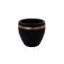 WALLXPERT Decorative Pot Ibiza 15 Black Gold - slika 1