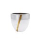 WALLXPERT Decorative Pot saksija Ibiza 15 White Gold - slika 1