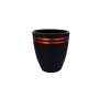 WALLXPERT Decorative Pot saksija Pietra 15 Red Black - slika 1