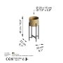 WALLXPERT Decorative Pot zlatno crna saksija GED 026 A - slika 5