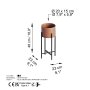 WALLXPERT Decorative Pot bakar crna saksija GED 026 B - slika 5