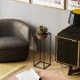WALLXPERT Decorative Pot crno bakar saksija GED 021 B - slika 1
