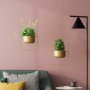 WALLXPERT Decorative Pot metalna zlatna saksija Parapet Gold - slika 4