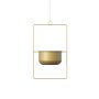 WALLXPERT Decorative Pot metalna zlatna saksija Parapet Gold - slika 5
