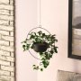 WALLXPERT Decorative Pot crna metalna saksija Payanda Black - slika 3