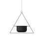 WALLXPERT Decorative Potcrna saksija Harpusta Black - slika 1