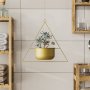 WALLXPERT Decorative Pot zlatna saksija Harpusta Gold - slika 3
