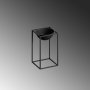 WALLXPERT Decorative Pot crna metalna saksija GED 022 - slika 1
