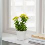 WALLXPERT Decorative Pot Bela Žuta Zelena saksija 241343 - slika 1