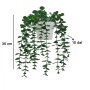 WALLXPERT Decorative Pot Bela Zelena saksija 241350 - slika 3
