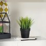 WALLXPERT Decorative Pot Crno Zelena saksija 241348 - slika 1