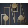 WALLXPERT Set ukrasnih metalnih dodataka (3 komada) Trident APT426 - slika 3