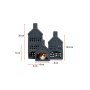 WALLXPERT Set ukrasnih predmeta (3 komada) Homes Set Anthracite - slika 3