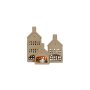 WALLXPERT Set ukrasnih predmeta (3 komada) Homes Set Beige - slika 2