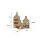 WALLXPERT Set ukrasnih predmeta (3 komada) Homes Set Beige - slika 3