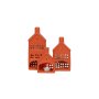 WALLXPERT Set ukrasnih predmeta (3 komada) Homes Set Orange - slika 2