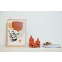 WALLXPERT Set ukrasnih predmeta (3 komada) Homes Set Orange - slika 1