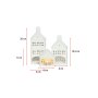 WALLXPERT Set ukrasnih predmeta (3 komada) Homes Set White - slika 3