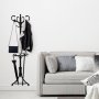 WALLXPERT Metalna zidna kuka crna Portmanto - slika 1