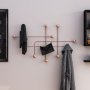 WALLXPERT Metalna zidna kuka bakarna boja Samara C - slika 1