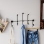 WALLXPERT Metalna zidna kuka crna boja Iyon - slika 3