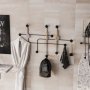 WALLXPERT Metalna zidna kuka crne boje Samara - slika 2