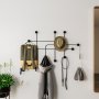WALLXPERT Metalna zidna kuka crne boje Samara - slika 1