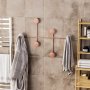WALLXPERT Metalna zidna kuka boja bakar Dama C - slika 1