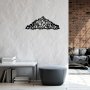 WALLXPERT Metalna zidna kuka crna boja Striped Mountains - slika 3