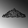 WALLXPERT Metalna zidna kuka crna boja Striped Mountains - slika 5