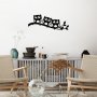 WALLXPERT Metalna zidna kuka crna boja Confused Owls - slika 3