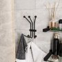 WALLXPERT Metalna zidna kuka crna boja Ant - slika 1