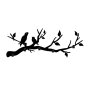 WALLXPERT Metalna zidna kuka crna boja Escaped Birds - slika 4