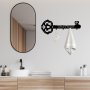 WALLXPERT Metalna zidna kuka crna boja Magic Key - slika 3