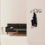 WALLXPERT Metalna zidna kuka crna boja Geometric 2 - slika 1