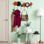 WALLXPERT Metalna zidna kuka multicolor Mualla - slika 1