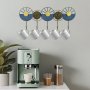 WALLXPERT Metalna zidna kuka multicolor Naile - slika 5