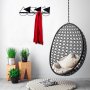 WALLXPERT Metalna zidna kuka crna boja Triangle - slika 1