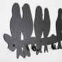 WALLXPERT Metalna zidna kuka crne figure WSH 021 - slika 4