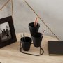WALLXPERT Crni Dekorativni metalni pribor GED 014 - slika 1