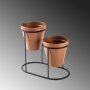 WALLXPERT Bakar Crno Dekorativni metalni pribor GED 015 B - slika 5