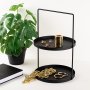 WALLXPERT Dekorativni metalni pribor Tılos Black - slika 1