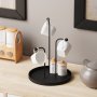 WALLXPERT Dekorativni metalni pribor Leros Black - slika 2