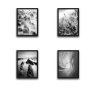 WALLXPERT Dekorativna slika u okviru (4 komada) Black & White Set - slika 2