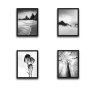 WALLXPERT Dekorativna slika u okviru (4 komada) Branches Set - slika 2