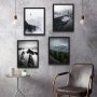 WALLXPERT Dekorativna slika u okviru (4 komada) Fly Set - slika 1