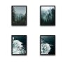 WALLXPERT Dekorativna slika u okviru (4 komada) Green World Set - slika 2