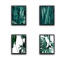 WALLXPERT Dekorativna slika u okviru (4 komada) Leaf Set - slika 2