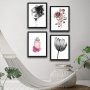 WALLXPERT Dekorativna slika u okviru (4 komada) Parfume Set - slika 1