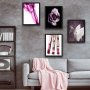 WALLXPERT Dekorativna slika u okviru (4 komada) Purple Unicorn Set - slika 1
